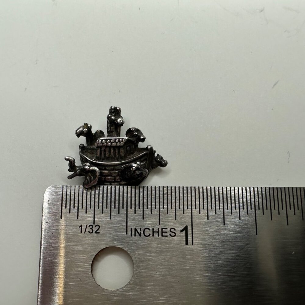 Sterling Silver Noah's Ark Animals Small Charm Pendant Gift Religious - Picture 5 of 6
